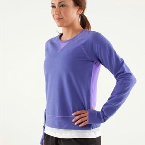 Lululemon Voyage Pullover Sweatshirt sz 8 Purple